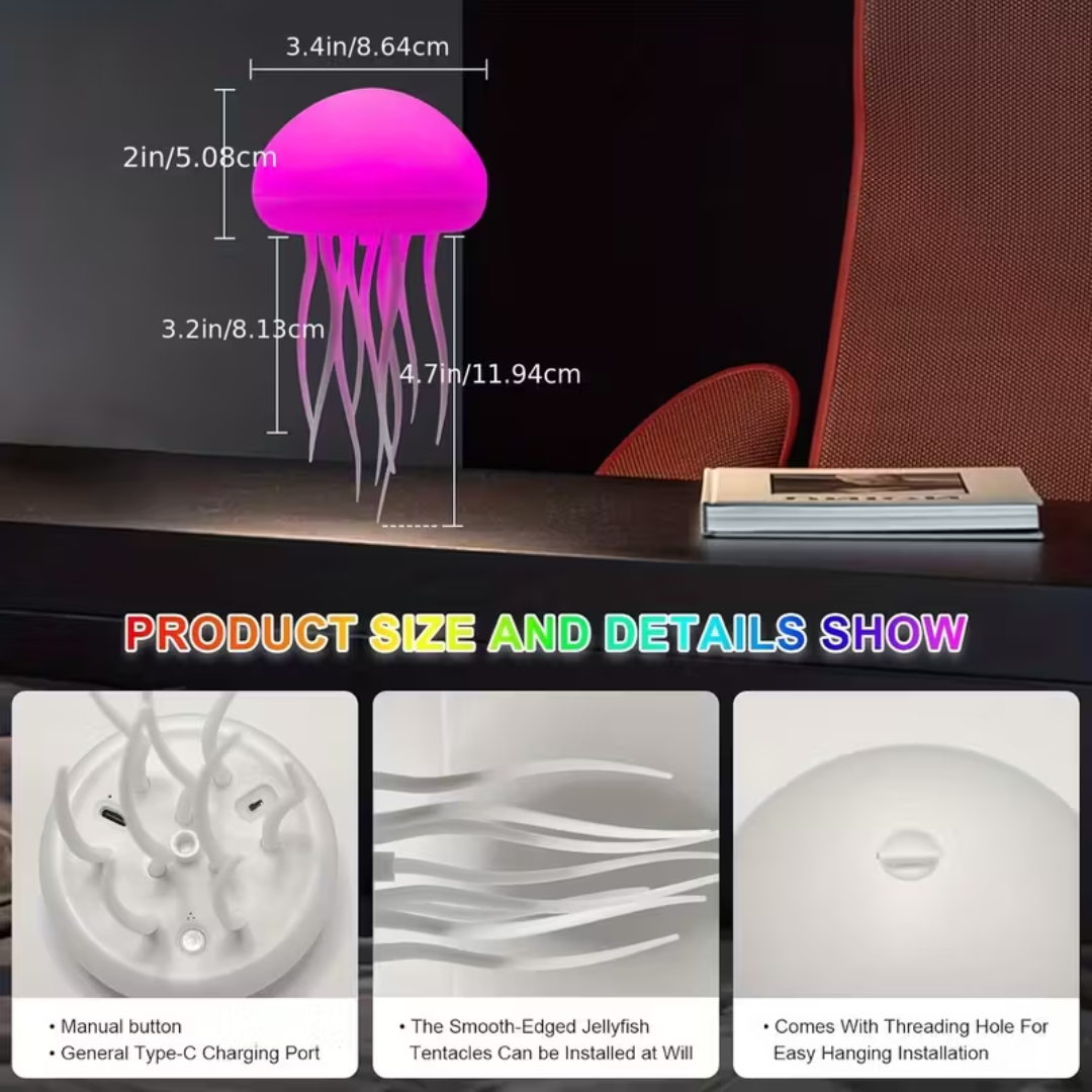 Lámpara de medusas con +5 colores distintos